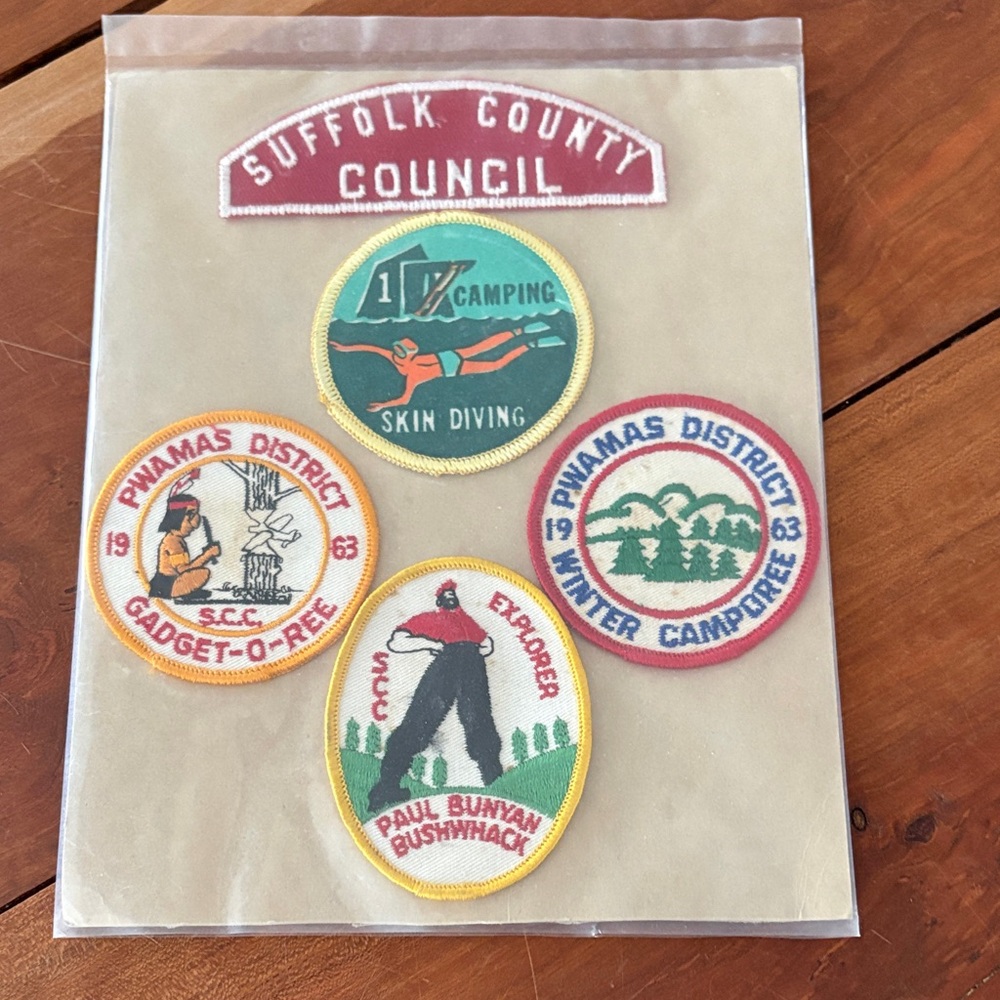 Vintage Suffolk County Council Patch Set